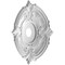 Ekena Millwork Attica PVC Ceiling Medallion (Canopies up to 7 3/4"), 22"OD x 3 1/2"ID x 1"P, Metallic Dark Bronze CMP22ATCDB - alternate 3